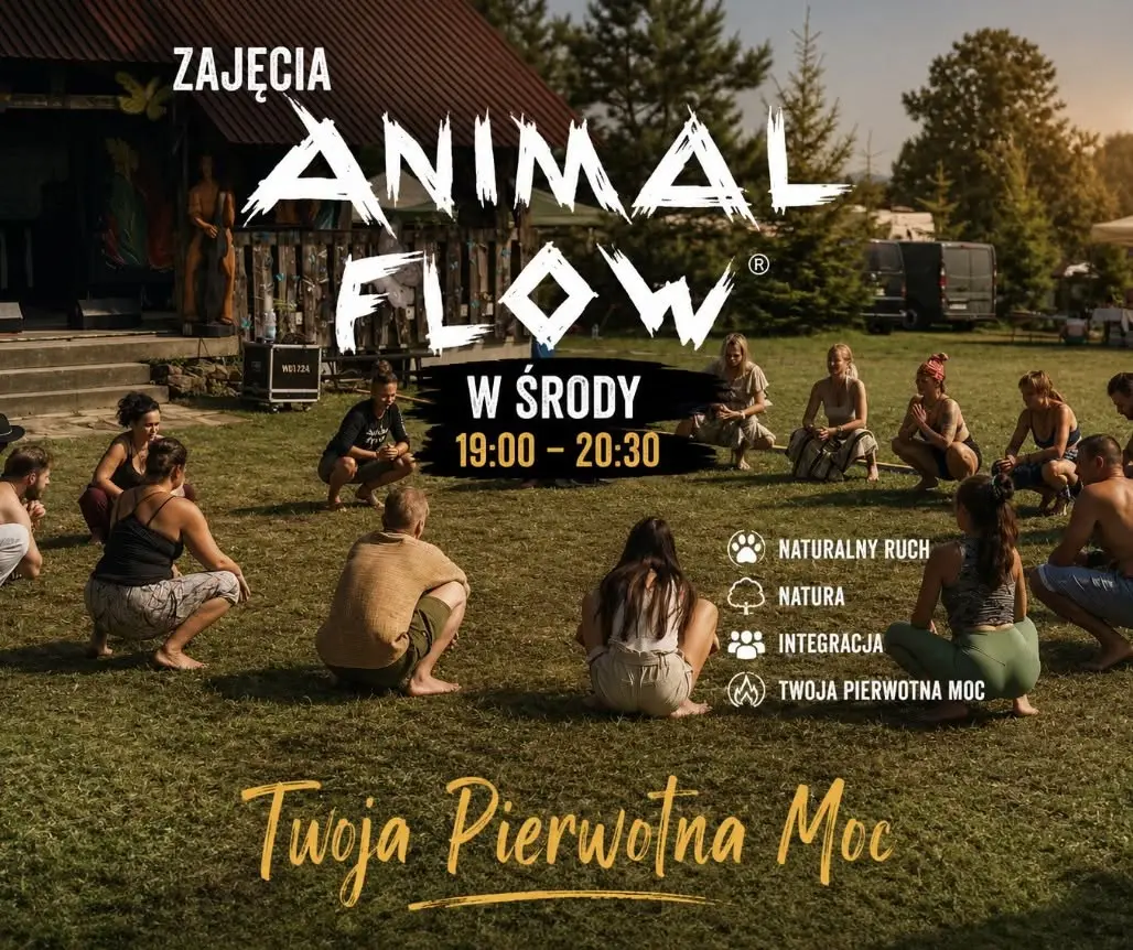 Animal Flow nad jeziorem w jurcie Bagry